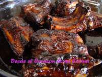   Costillar de cerdo al horno