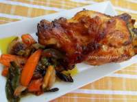   CODILLO DE CERDO ASADO CON VERDURAS