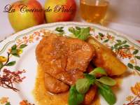   ESCALOPES DE PAVO CON MANZANAS 