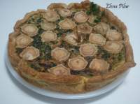   Quiche de Espinacas, Jamón y Queso de Rulo de Cabra