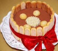   Charlotte de tiramisú