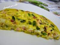   TORTILLA DE ESPÀRRAGOS Y SALMÒN EN MICROONDAS