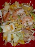   Ensalada Mix. y Aliño Chino.