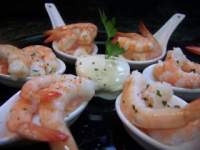   Mejillones al vapor y Gambitas saladas