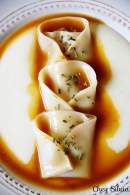 Ravioli de confit de pato con cremoso de patata / Chez Silvia
