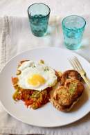Piperrada a mi manera con huevo frito / Chez Silvia