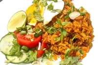   Nasi Goreng - Indonesian Fried Rice with Chicken