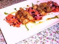 La cocina de temporada: Pollo macerado con salsa de zanahoria y ensalada de invierno