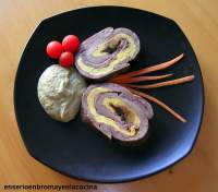   REDONDO DE CARNE RELLENO. (Con 