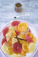   Macedonia de cítricos con miel especiada