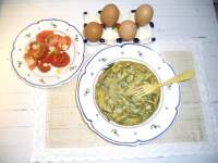   Tortilla de espárragos (recién cogidos)