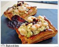   1ª Receta Blogueros: Revuelto de ajetes y setas en hojaldre con crujiente de cecina de Villarramiel