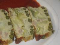   Terrine thon, aspeges et artichaut - Flam de tonyina, espàrrecs i carxofes -  Flan de atún, espárragos y alcachofas