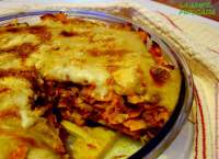   * Benvenuta Primavera! *: Timballo di farfalle integrali con ragù di carciofi -  Bienvenida Primavera!: Timbal de mariposas integrales con 