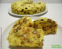   Corona di polenta, fagioli rossi e cavolo nero - Corona de polenta con alubias rojas y col negra