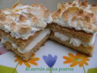   Tartitas de nata y merengue