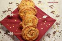   Aperitivos de hojaldre con jamón y queso cheeddar (68º desafío en la cocina)