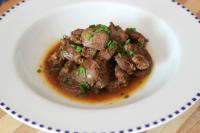 
Casquerías de Pollo: Corazones en salsa  