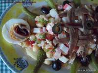   ENSALADA DE GARBANZOS CON ANCHOAS