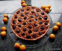   TARTA DE NÌSPEROS, ALMENDRA Y CHOCOLATE