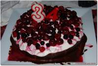   Tarta de crème fraîche y frutos del bosque