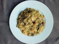   RISOTTO CON GAMBAS Y SETAS (TRADICIONAL)