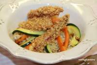   Ensalada tibia de trigo tierno con crujiente de pulpo (74º desafio en la cocina)