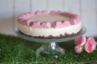   Cheesecake con mascarpone de frambuesa y vainilla