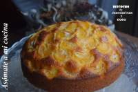   Bizcocho de mandarinas y coco- Reto Asaltablogs