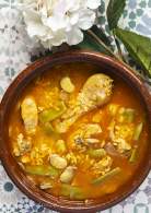 
Arroz caldoso de pollo y conejo valenciano | Arròs caldós de pollastre y conill  