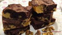    cocinalejandra: Brownie de chocolate blanco y chocolate negro (85º desafío en la cocina)