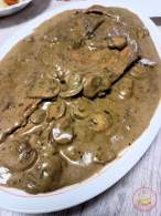 COCINANDO ENTRE HARINA: FILETES DE CARNE CON CREMA DE CHAMPIÑONES, SIN LÀCTEOS
