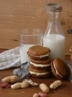 El Zurrón de los Postres: Cookies de Maní con Crema de Limón