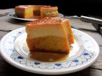   Bizcoflan de naranja y zanahoria