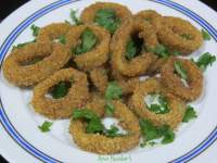   ANILLAS DE CALAMAR CON PIMENTÒN AL HORNO 