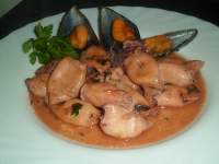 
Chipirones con salsa de cerveza  