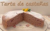   Tarta de castañas 