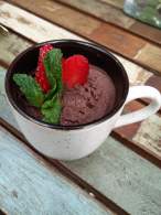 ▷ Mousse de chocolate vegano  
