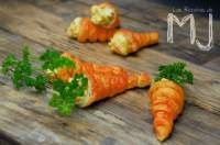   FALSAS ZANAHORIAS CON ENSALADA DE HUEVO