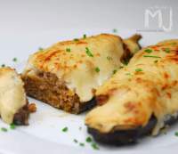 BERENJENAS RELLENAS CON SALSA BOLOÑESA | VIDEORECETA