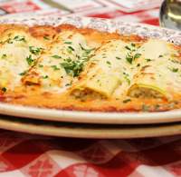 Canelones de pavo y setas